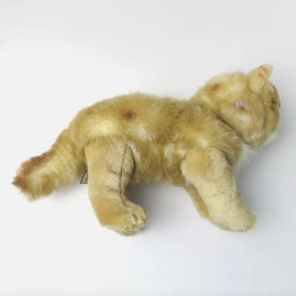 Demdaco 13" Maine Coon Cat Ginger Orange Striped Kitty Plush - Picture 7 of 11